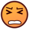 Persevering Face emoji on Emojidex